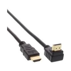 Cavo HDMI HS - angolato - con connettore Eth. - ST - ST - zincato con