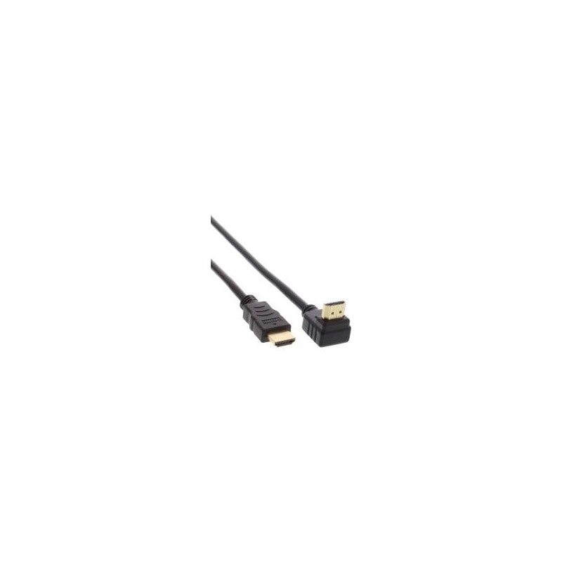 Cavo HDMI HS - angolato - con connettore Eth. - ST - ST - zincato con