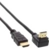 Cavo HDMI HS - angolato - con connettore Eth. - ST - ST - zincato con