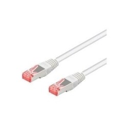 Cavo patch RJ45 CAT6 1,5 m bianco S/FTP 2x RJ45, PiMF, bianco, LSZH s