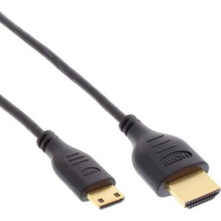 Cavo HDMI Superslim da A a C - HS con Eth. - Premium - nero - oro - 0