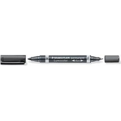 Marcatore doppia punta Staedtler Lumocolor permanent duo 348 0,6-1,5 