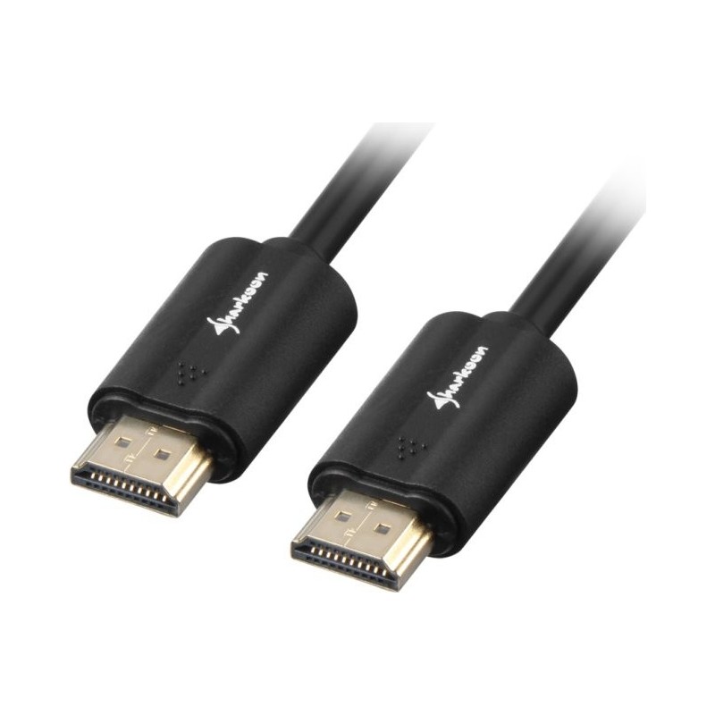 Sharkoon - Cavo HDMI con Ethernet - HDMI maschio a HDMI maschio - 3 m