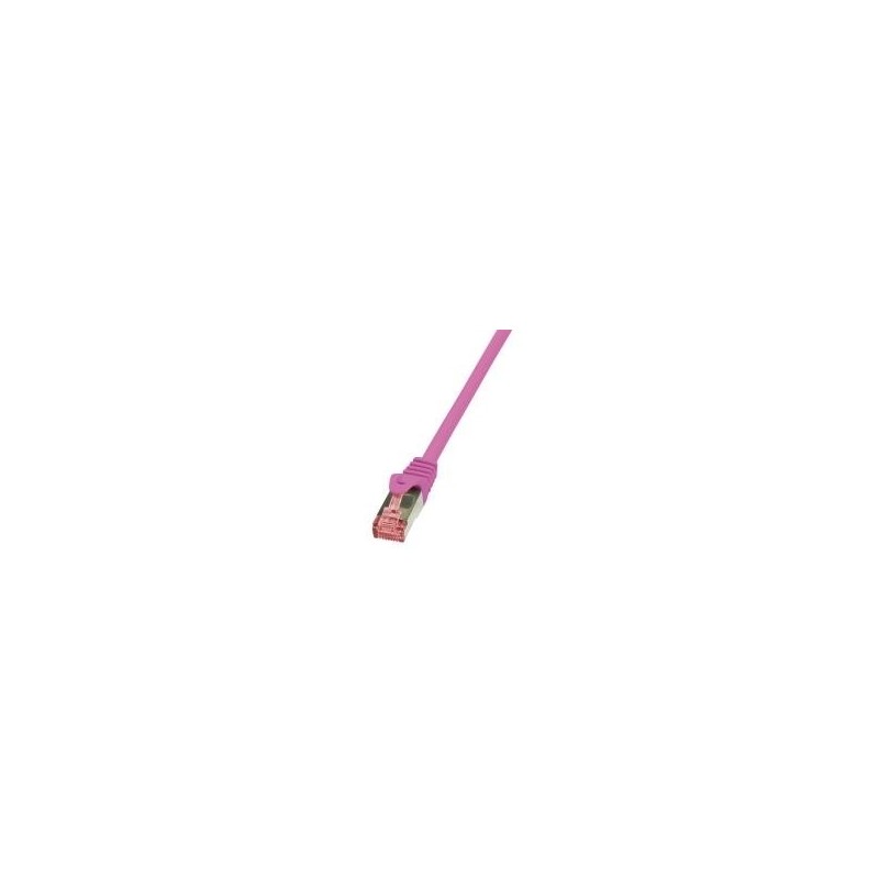 Cavo patch CAT6 5,0 m rosa S/FTP 2xRJ45, LSZH, CU LogiLink