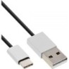 INLINE - Cavo USB - Da USB (M) a USB-C (M) - USB 2.0 - 1,5 m - Nero