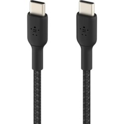 BOOSTCHARGE GEFLOCHTENES USB-C - BRAIDED CABLE BLACK 0.15M BLACK