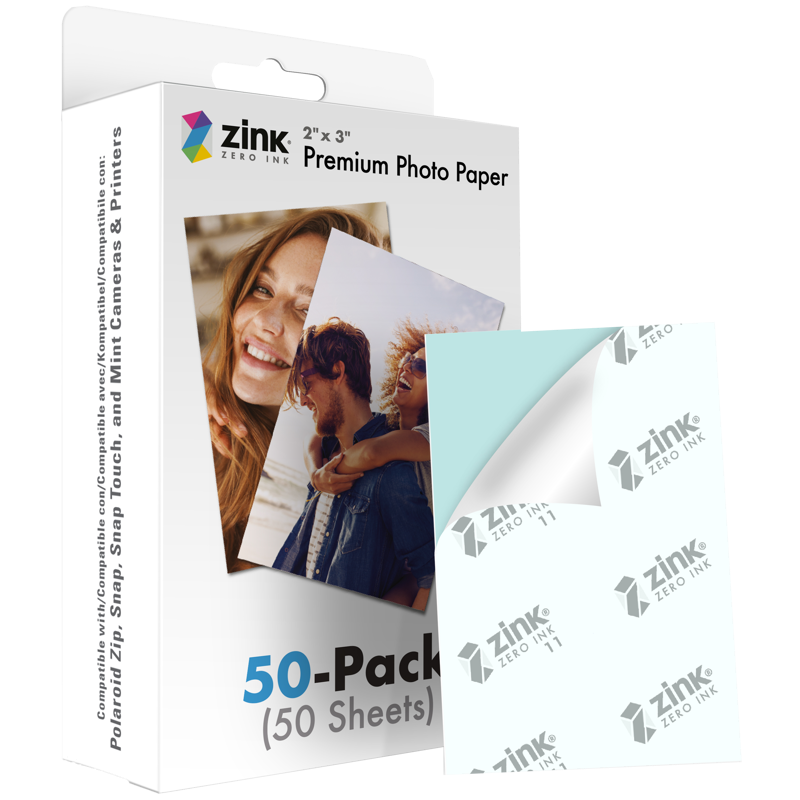 Polaroid - Zink Media 2x3 - 50 Pack