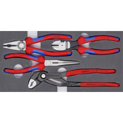 Set di pinze KNIPEX &quot;Basic&quot;, 4 pezzi, con inserto in schiuma