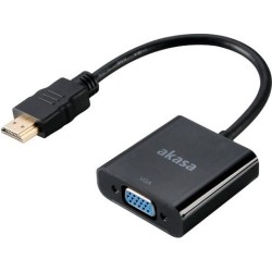 Akasa Videoadapter HDMI / VGA 20cm Sort