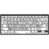 LogicKeyboard XL-Print nero su bianco BT fr Mac