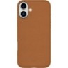 Cover for INFINITE VENICE iPhone 16 - Brown Leather Magnetic Cover. -