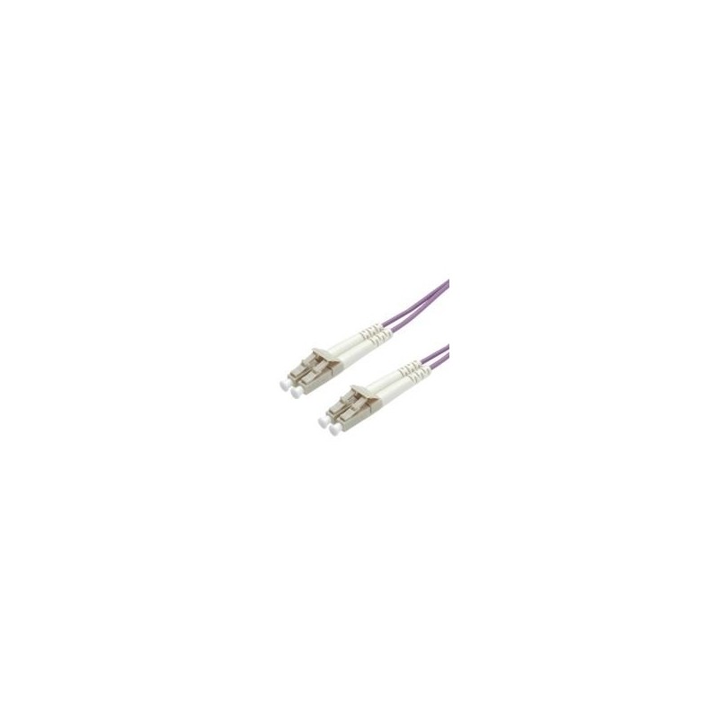 ROLINE 2m LC/LC cavo a fibre ottiche OM4 Viola (ROLINE FO Cable 50/12