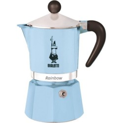 Bialetti Espressokocher Rainbow 3 Tassen hellblau