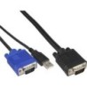 Set di cavi KVM - USB - per switch KVM da 19 pollici - lunghezza 1,8 m