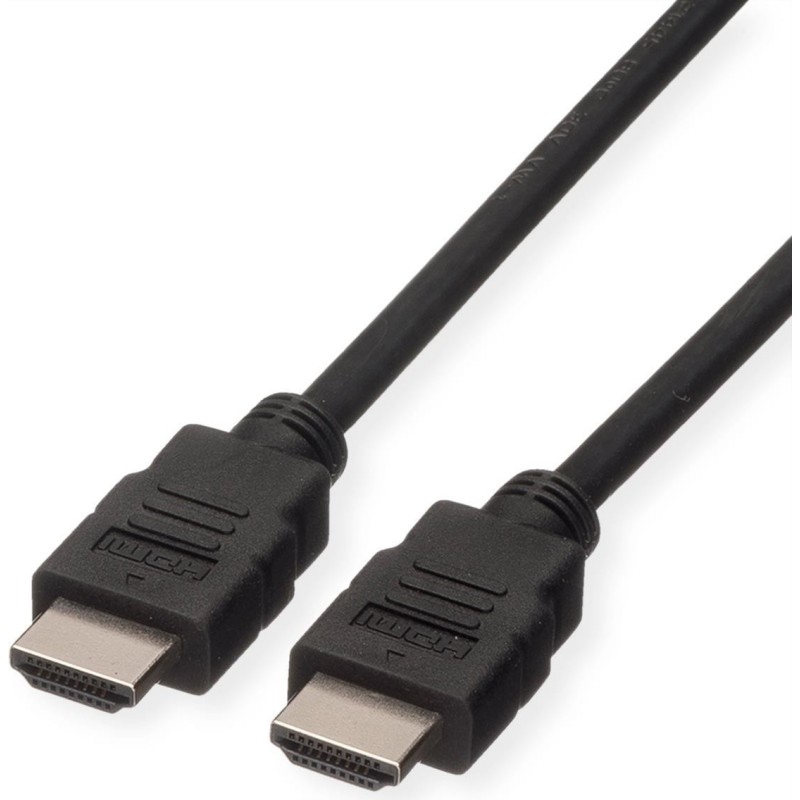 ROLINE GREEN HDMI HIGH SPEED CABLE + ETHERNET, M/M, BLACK, 2M