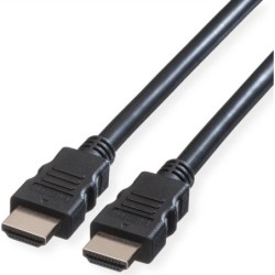 ROLINE GREEN HDMI HIGH SPEED CABLE, M/M, BLACK, 2M