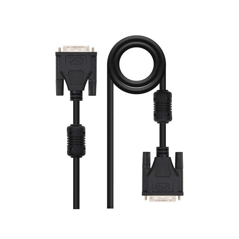 Nanocable 5m DVI/DVI cavo DVI Nero