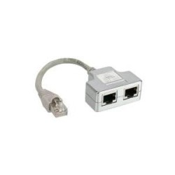 Duplicatore di porte ISDN - 1x spina RJ45 su 2x prese RJ45 - con cavo