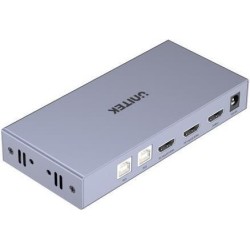 COMMUTATORE KVM 2IN, 1OUT, 4K HDMI 2.0 + USB