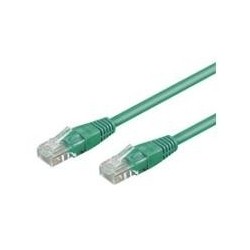 Cavo patch Wentronic Goobay CAT 5e, U/UTP, verde, 0,5 m - miscela di 