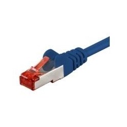 Cavo patch CAT6 50,0 m blu S/FTP 2xRJ45, LSOH, CU