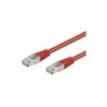 Cavo patch CAT5e 0,5 m rosso SF/UTP 2xRJ45, PVC, CCA