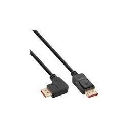 Cavo DisplayPort 1.4 - 8K4K - ad angolo retto - nero-oro - 1 m