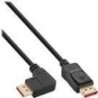 Cavo DisplayPort 1.4 - 8K4K - ad angolo retto - nero-oro - 1 m