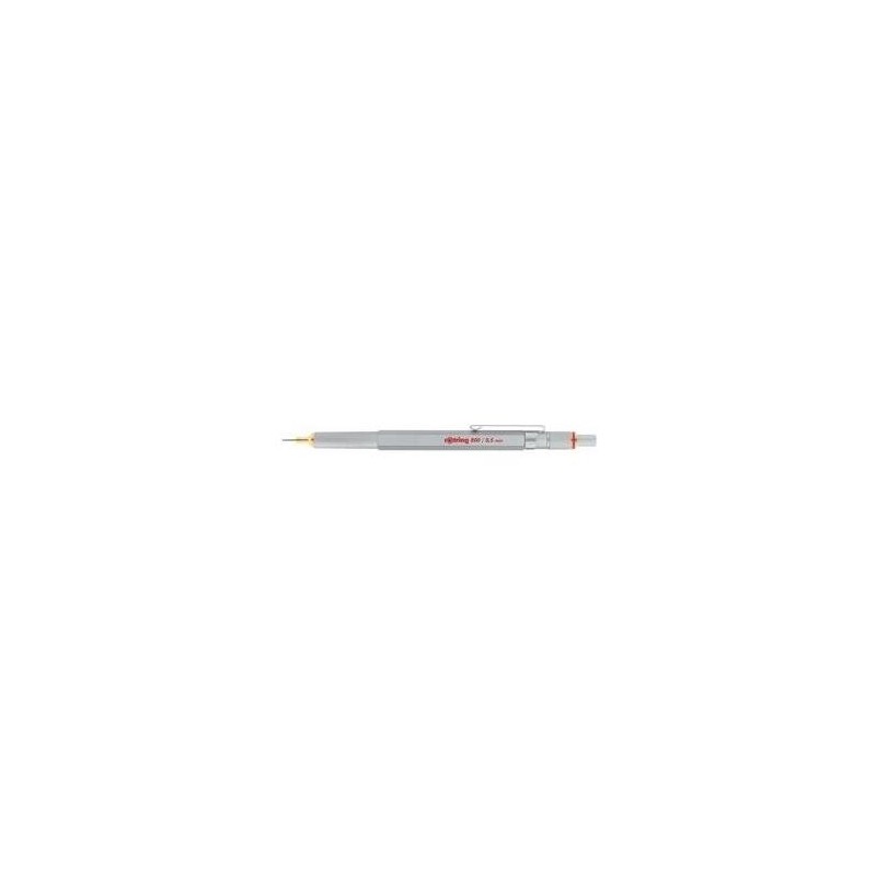 Portamine rotring 800, 0,7 mm, fusto in metallo massiccio argentato, 