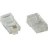 Spina modulare 8P4C RJ45 da crimpare su cavo piatto ISDN confezione d