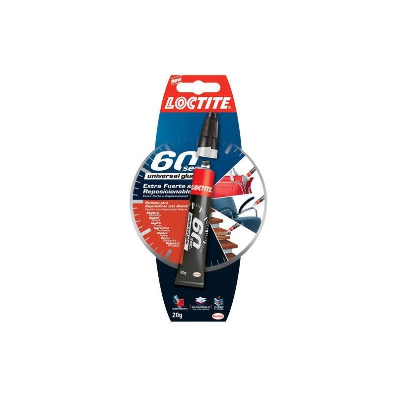 Loctite 60Sec Std Box - Adesivo gel trasparente riposizionabile - Att