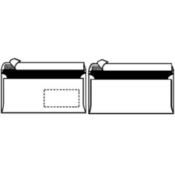 busta Herlitz, DIN C6, senza finestra, adesiva bianca, 75 g/m&sup2;, senz