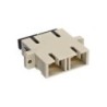 Accoppiatore per fibra ottica - duplex SC-SC - multimodale - beige - 