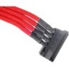 Silverstone 0.3m, Molex 4p/4xSATA 0,3 m (Silverstone 4-pin Molex to 4