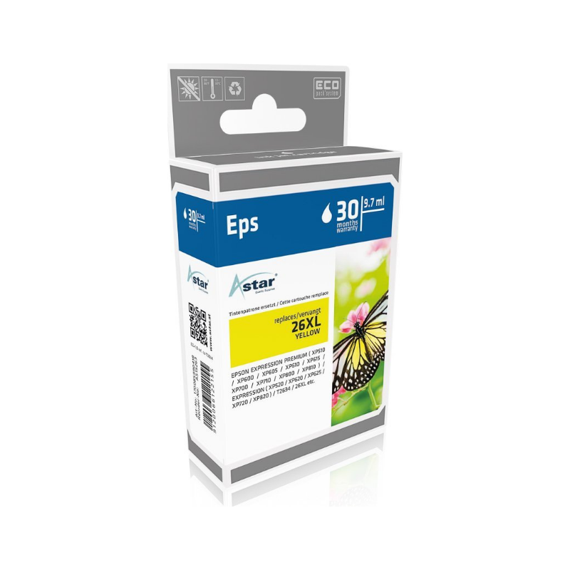 Astar - 9,7 ml - taglia XL - giallo - compatibile - cartuccia d&#039;inchi