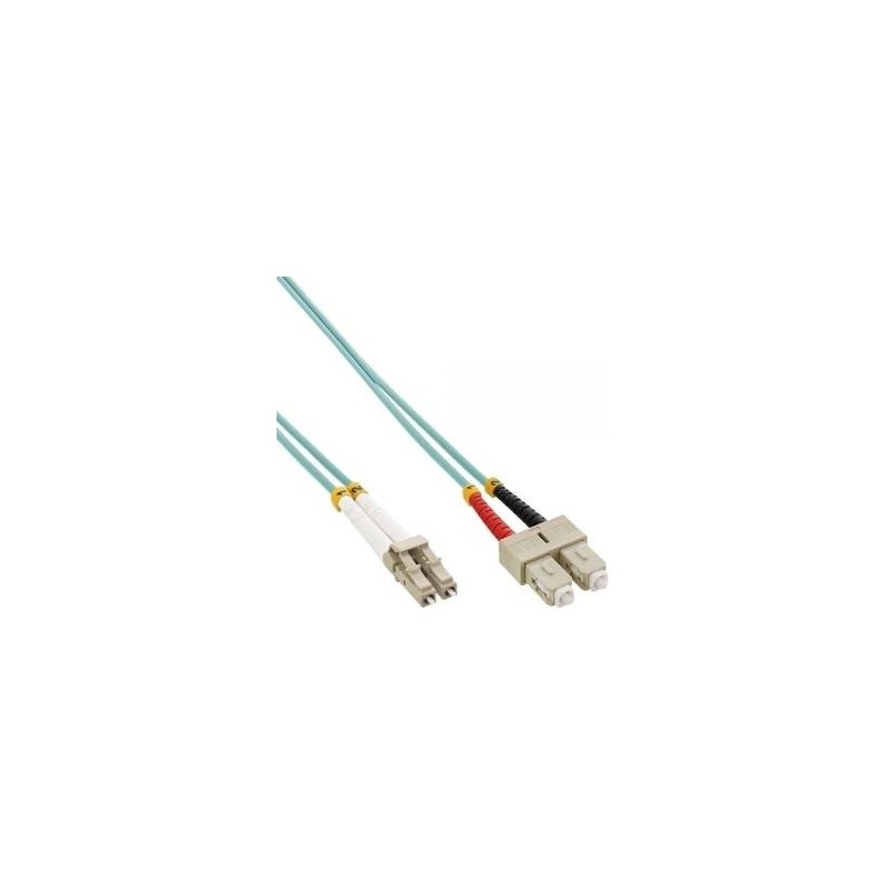 Cavo duplex in fibra ottica - LC-SC - 50-125 - OM3 - 0,5 m