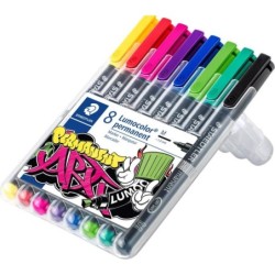 Penna a foglio STAEDTLER Lumocolor 317 WP8-1 M permanente 8 pezzi/con