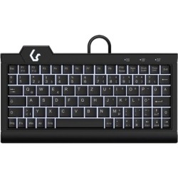 KEYSONIC Tastiera Super-Mini QWERTZ, ABS, adattatore USB/PS/2, nera