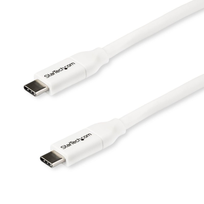 StarTech.com Cavo USB-C a USB-C con PD 5A - M/M - Bianco da 2m - USB 