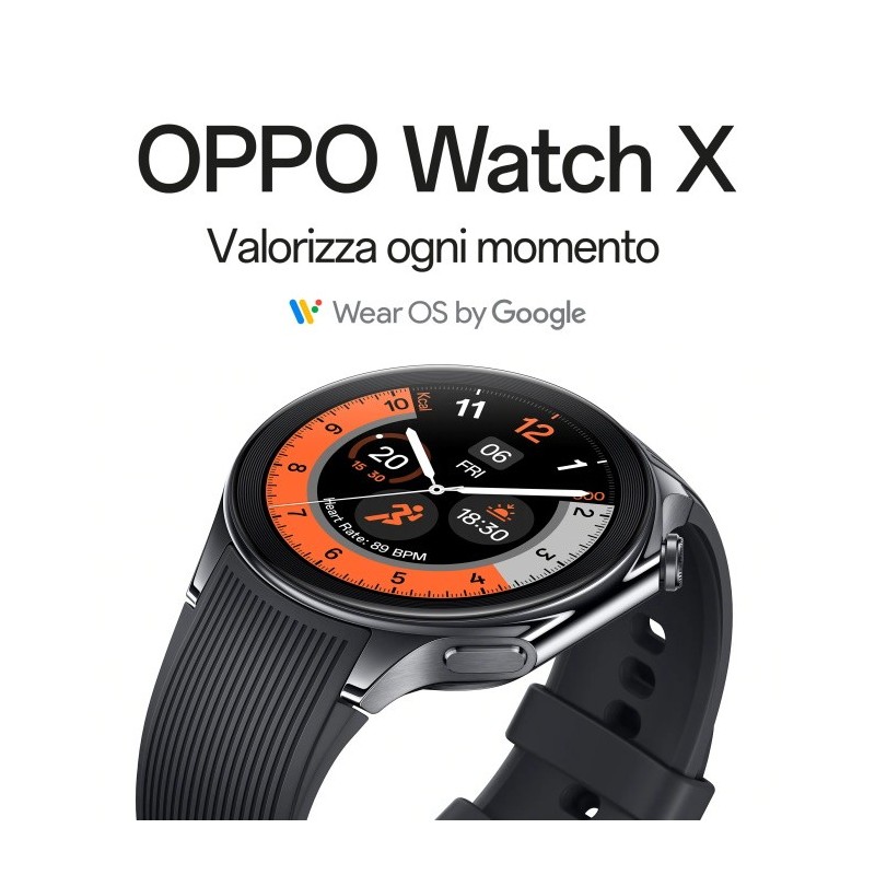 OPPO Watch X, Display AMOLED da 1.43&rsquo;&rsquo;, Bluetooth 5.0 BLE, GPS, N