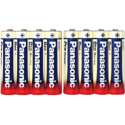 Batteria non ricaricabile Panasonic Pro Power AAA 4+4 alcalina 1,5 V 