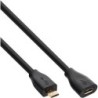 Micro-USB Verl. - USB 2.0 Micro-B ST-BU - nero - placcato oro cont. -