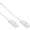 Cavo patch piatto - U-UTP - Cat.6 - bianco - 10 m