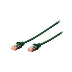 CONFEZIONE 10 CAVI CAT 6 SCHERMATI S/FTP MT 0,5 COLORE VERDE DIGITUS