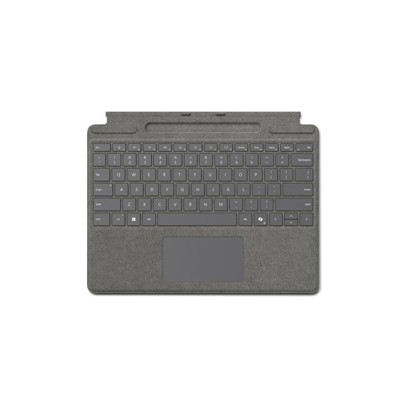 MS Surface TypeCover Pro platino con pulsante Copilot