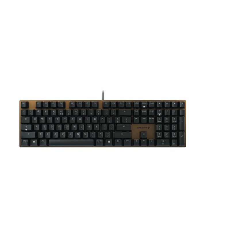 CHERRY KC 200 MX tastiera USB QWERTY Inglese Nero, Bronzo (KEYBOARD C