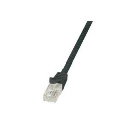 LogiLink CAT 5e Ikke afsk&Atilde;&brvbar;rmet parsnoet (UTP) 25cm Patchkabel Sort