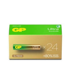 GP Ultra Alkaline Battery, Size AAA, LR03, 1.5V, 24-pack