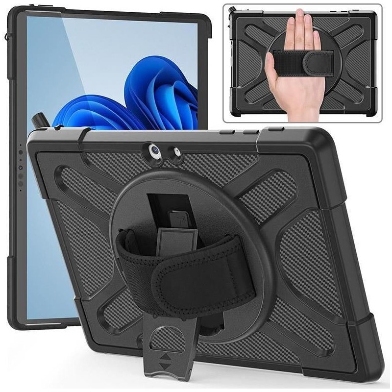 ATLANTA Defender Case - Microsoft Surface Go 4/Go - 3/Go 2/Go - Black