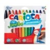 Carioca Jumbo Pack da 12 pennarelli - Corpo Ottagonale Maxi - Inchios